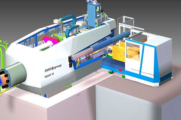 EXTRUSION PRESS - 1450 MT - 6''