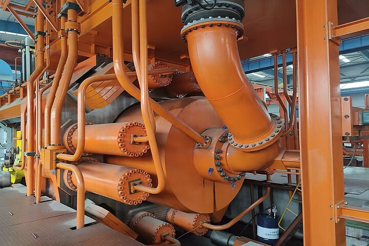EXTRUSION PRESS LINE - 16000 MT - 620 MM - 720 MM BILLET DIA