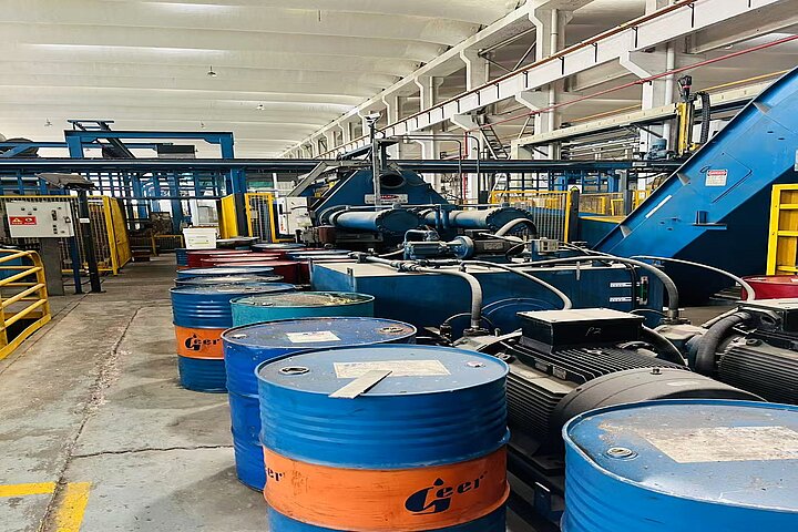 EXTRUSION PRESS LINE - 6600 MT - 14" &amp; 18" BILLET DIA