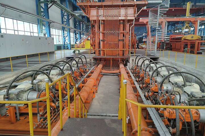 EXTRUSION PRESS LINE - 16000 MT - 620 MM - 720 MM BILLET DIA