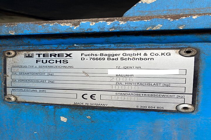 EXCAVATOR - FUCHS BAGGER